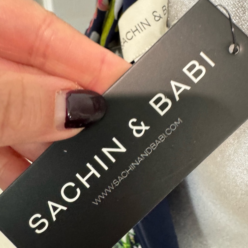 🌺🆕Sachin + Babi One Shoulder Chelsea Floral Gown, Size 4🌺 - Picture 11 of 16